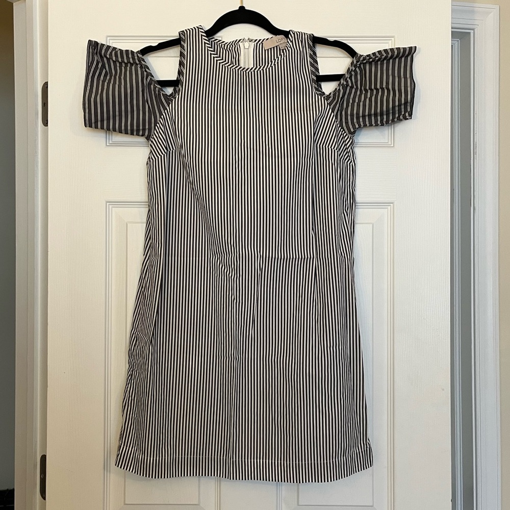 Women’s petite shoulder cutout mini dress